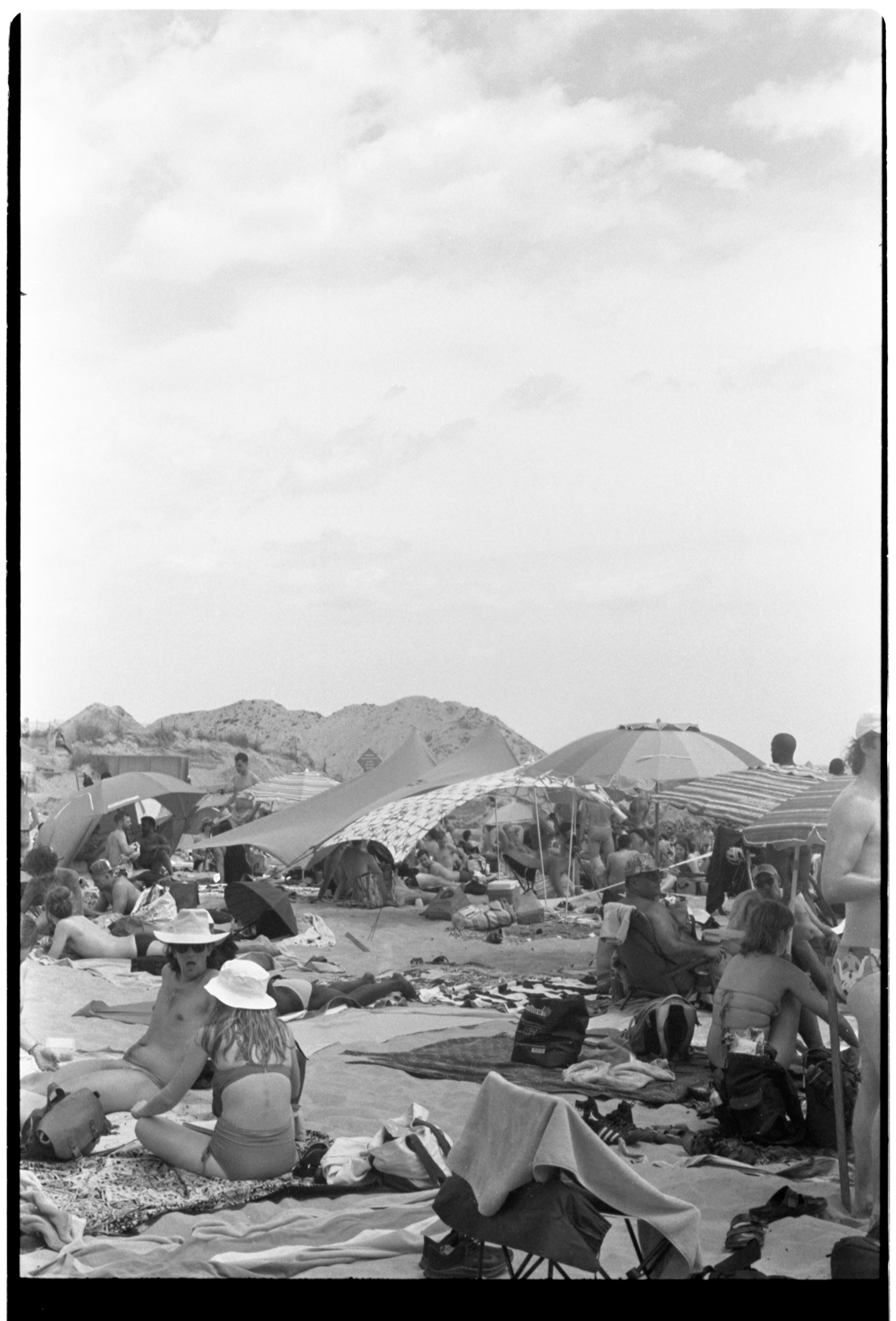 A view of the crowd at Riis Beach.