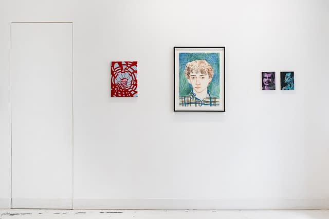 Installation view of The Male Gaze: From Larry Stanton to Now.