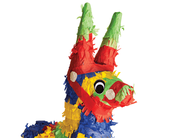 colorful donkey piñata