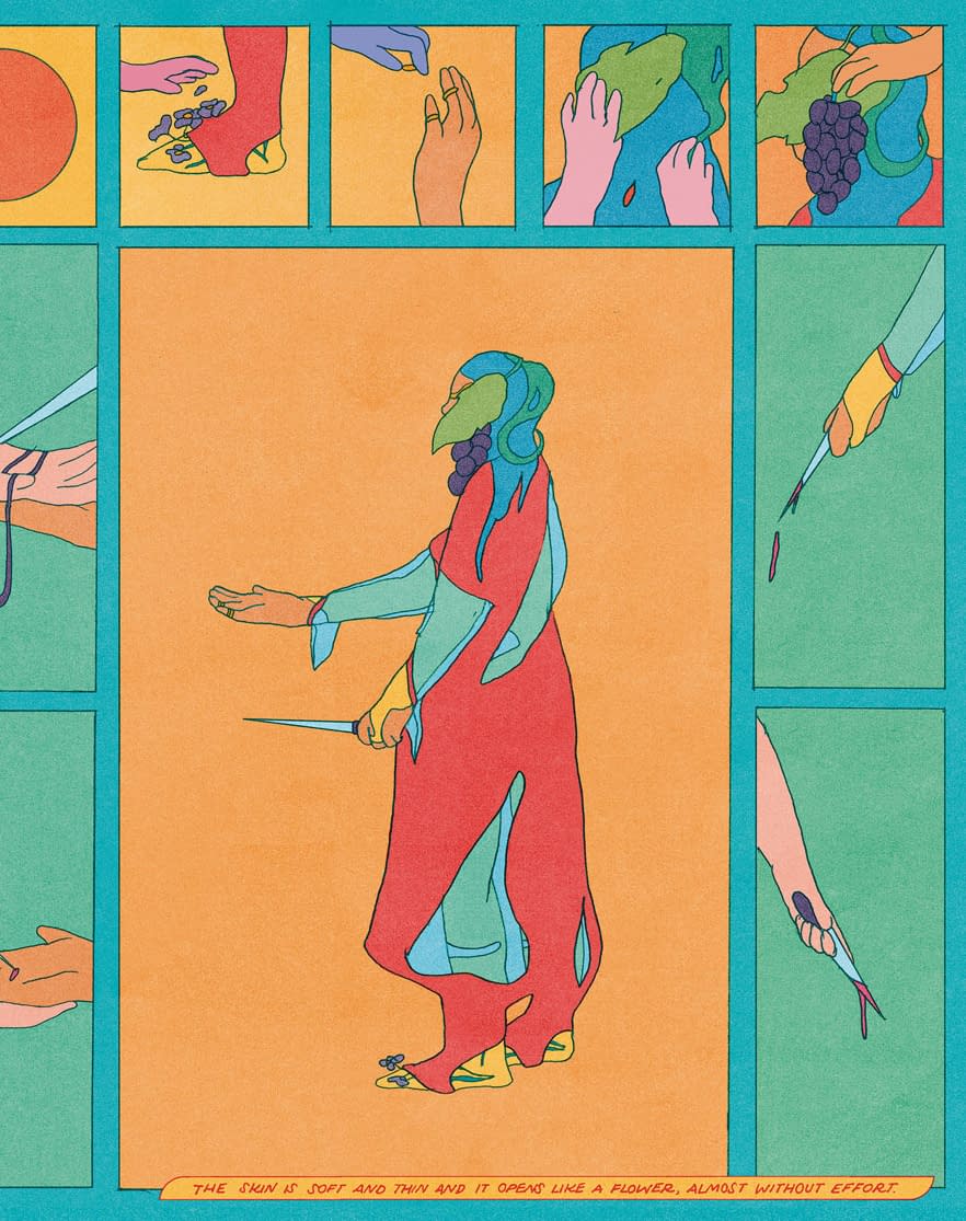 Comic strip about spring and ritual by Maria Medem in bright joyous colors