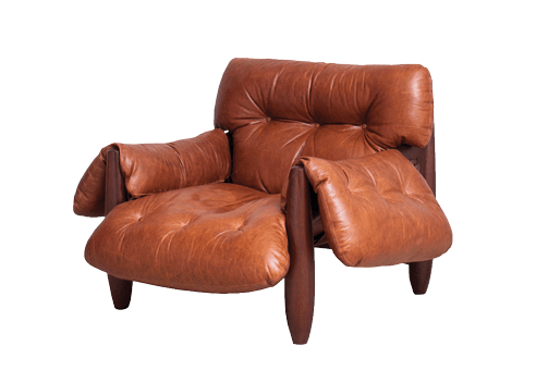 Brown leather chair
